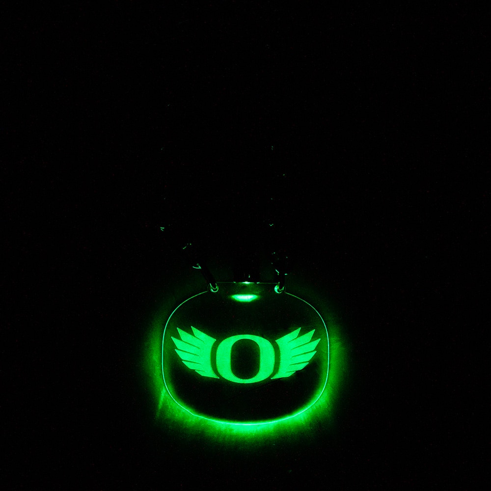 O Wings, Collegiate Art Design, Green, Lighting/Flashlight, Gifts, Rechargeable, Chain, 986743